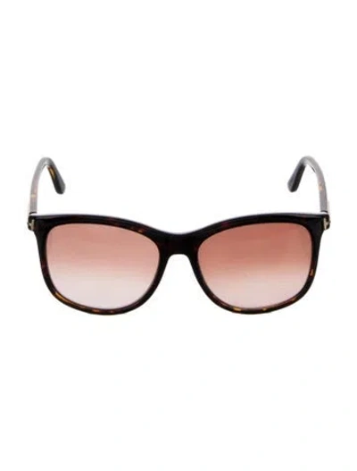 Pre-owned Tom Ford Oversize Gradient Sunglasses In Brown