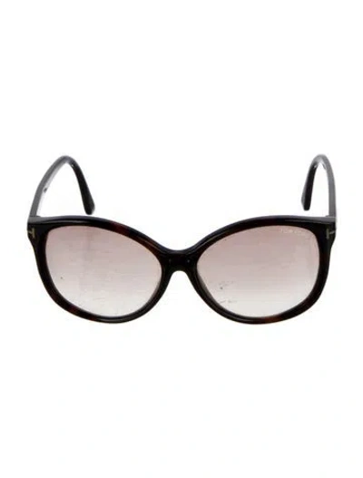Pre-owned Tom Ford Oversize Gradient Sunglasses In Brown