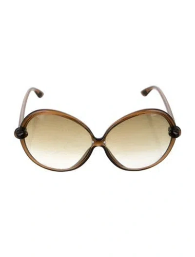 Pre-owned Tom Ford Oversize Gradient Sunglasses In Brown