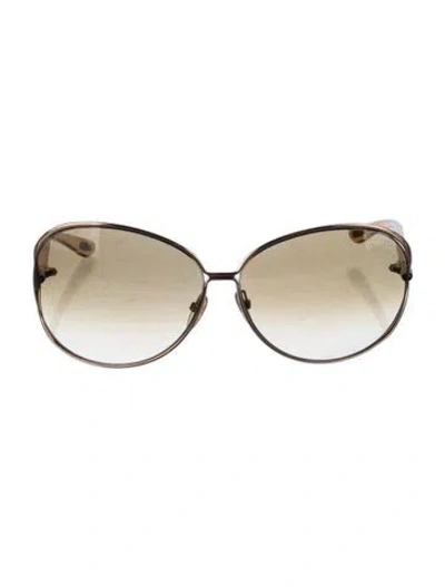 Pre-owned Tom Ford Oversize Gradient Sunglasses In Brown