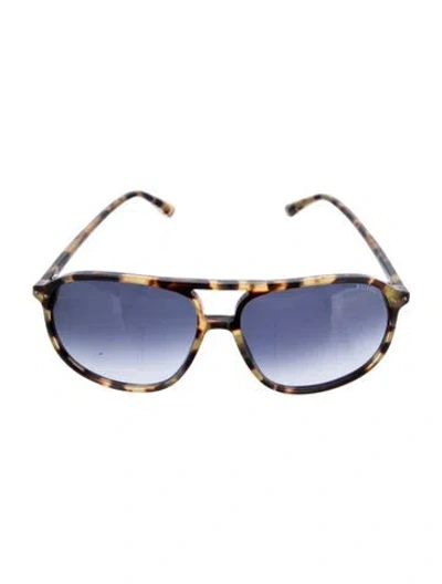 Pre-owned Tom Ford Oversize Gradient Sunglasses In Brown