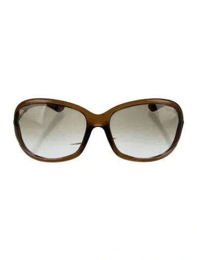 Pre-owned Tom Ford Oversize Gradient Sunglasses In Brown