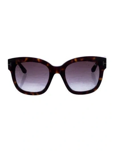 Pre-owned Tom Ford Oversize Gradient Sunglasses In Brown