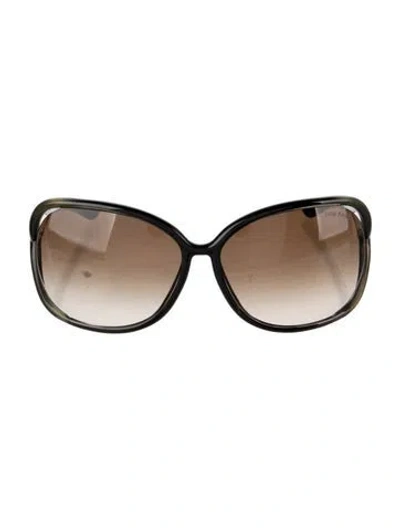 Pre-owned Tom Ford Oversize Gradient Sunglasses In Brown