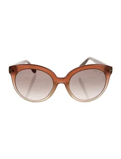Pre-owned Tom Ford Oversize Gradient Sunglasses In Brown