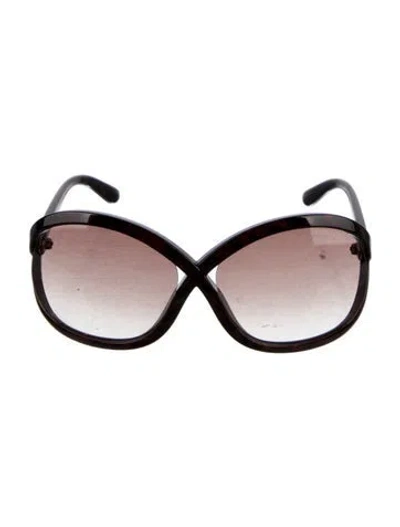 Pre-owned Tom Ford Oversize Gradient Sunglasses In Brown
