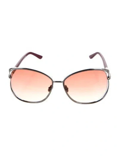 Pre-owned Tom Ford Oversize Gradient Sunglasses In Brown