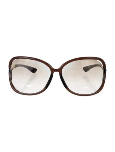 Pre-owned Tom Ford Oversize Gradient Sunglasses In Brown