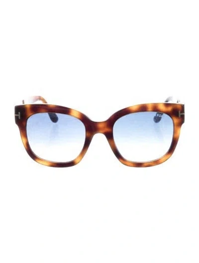 Pre-owned Tom Ford Oversize Gradient Sunglasses In Brown