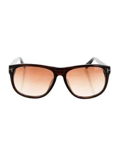 Pre-owned Tom Ford Oversize Gradient Sunglasses In Brown