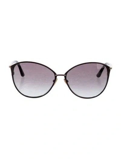 Pre-owned Tom Ford Oversize Gradient Sunglasses In Brown
