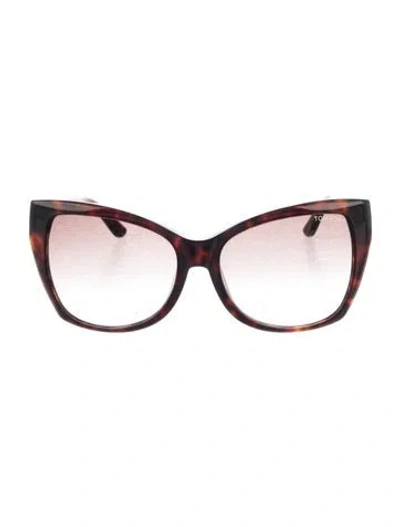Pre-owned Tom Ford Oversize Gradient Sunglasses In Brown