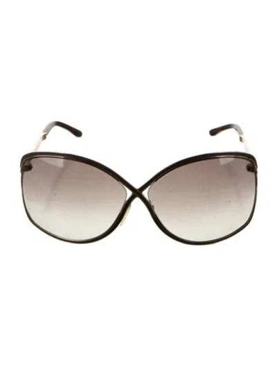 Pre-owned Tom Ford Oversize Gradient Sunglasses In Brown