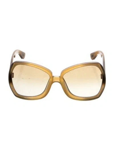 Pre-owned Tom Ford Oversize Gradient Sunglasses In Brown
