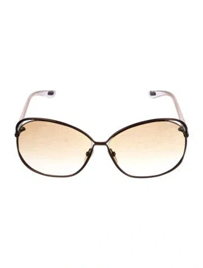 Pre-owned Tom Ford Oversize Gradient Sunglasses In Brown