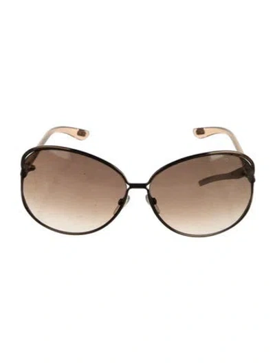 Pre-owned Tom Ford Oversize Gradient Sunglasses In Brown