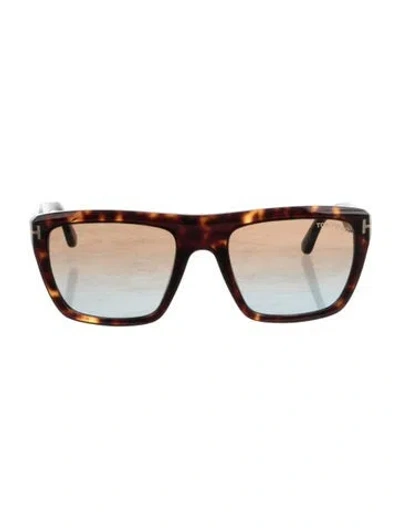 Pre-owned Tom Ford Oversize Gradient Sunglasses In Brown