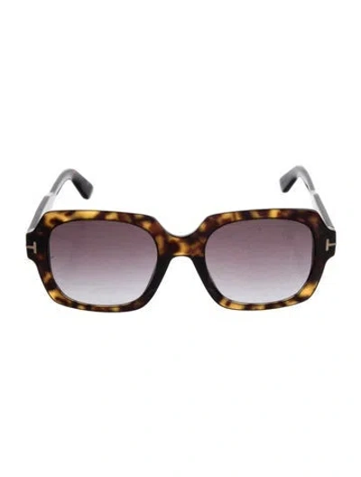 Pre-owned Tom Ford Oversize Gradient Sunglasses In Brown