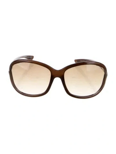 Pre-owned Tom Ford Oversize Gradient Sunglasses In Brown
