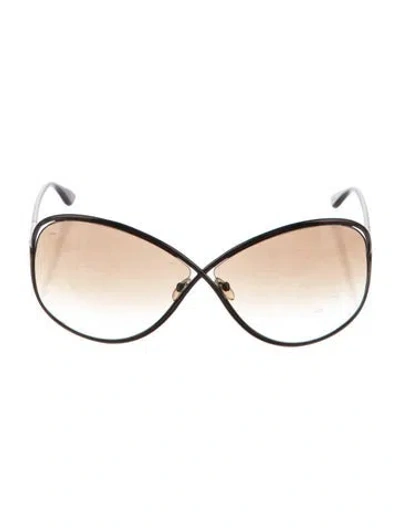 Pre-owned Tom Ford Oversize Gradient Sunglasses In Brown