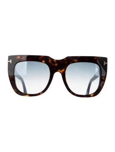 Pre-owned Tom Ford Oversize Gradient Sunglasses In Brown
