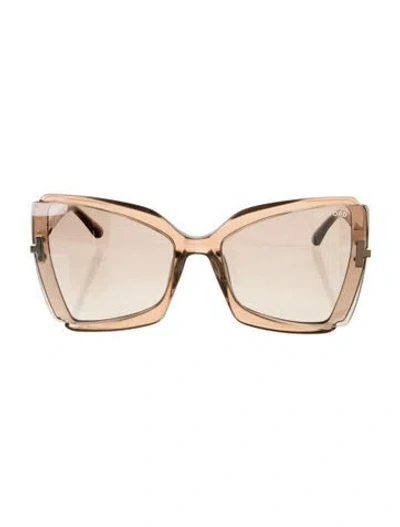 Pre-owned Tom Ford Oversize Gradient Sunglasses In Multi