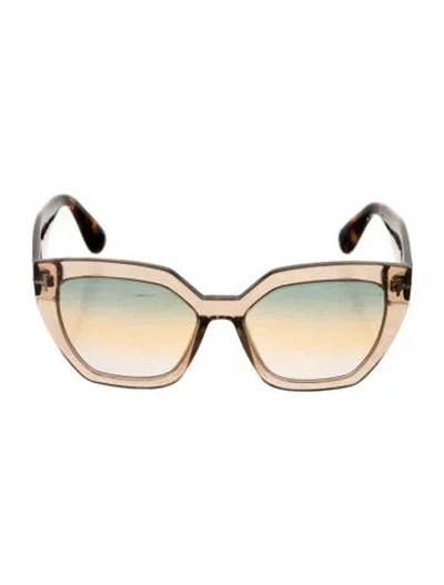 Pre-owned Tom Ford Oversize Gradient Sunglasses In Multi