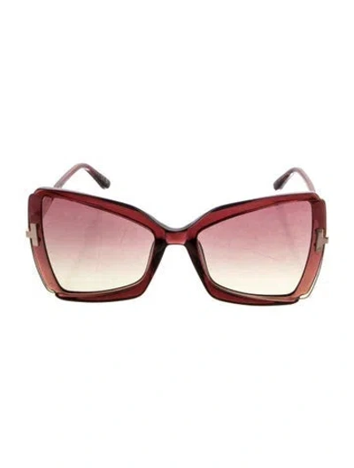 Pre-owned Tom Ford Oversize Gradient Sunglasses In Multi