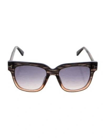 Pre-owned Tom Ford Oversize Gradient Sunglasses In Neutral