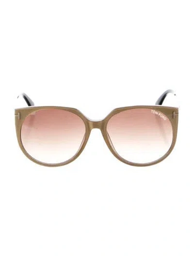 Pre-owned Tom Ford Oversize Gradient Sunglasses In Neutral