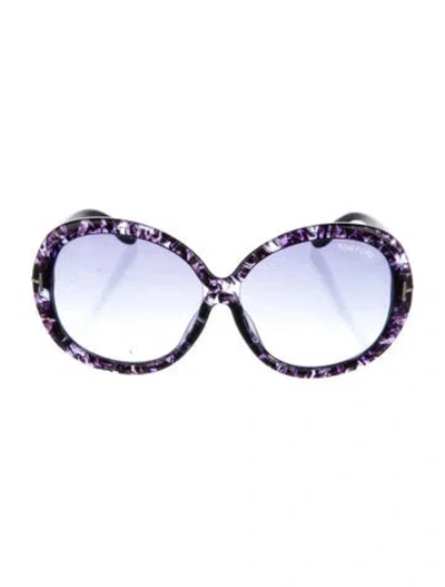 Pre-owned Tom Ford Oversize Gradient Sunglasses In Purple