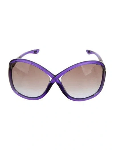 Pre-owned Tom Ford Oversize Gradient Sunglasses In Purple