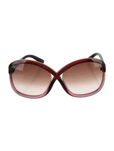 Pre-owned Tom Ford Oversize Gradient Sunglasses In Purple