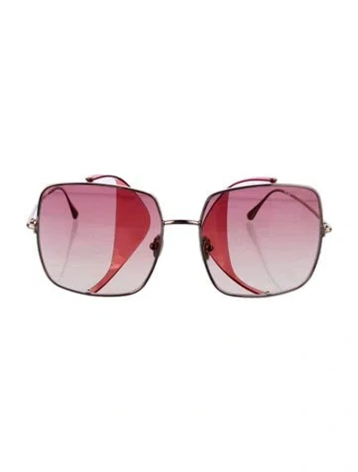 Pre-owned Tom Ford Oversize Mirrored Sunglasses