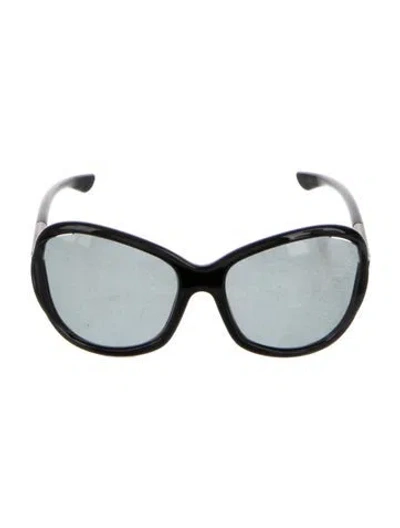 Pre-owned Tom Ford Oversize Tinted Sunglasses In Black