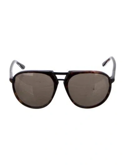 Pre-owned Tom Ford Oversize Tinted Sunglasses In Black