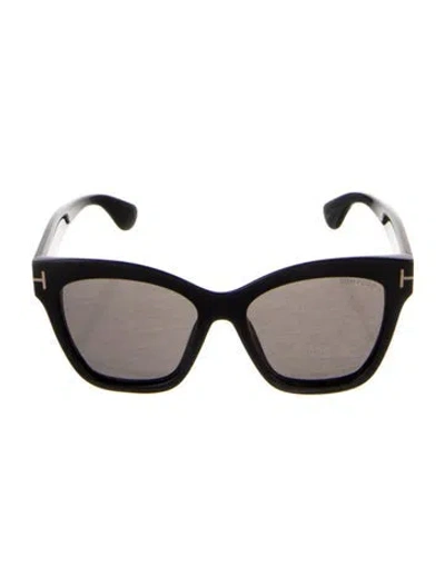 Pre-owned Tom Ford Oversize Tinted Sunglasses In Black