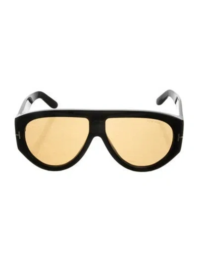 Pre-owned Tom Ford Oversize Tinted Sunglasses In Black