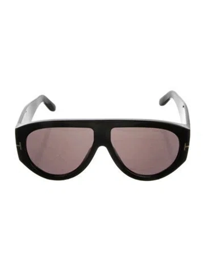 Pre-owned Tom Ford Oversize Tinted Sunglasses In Black
