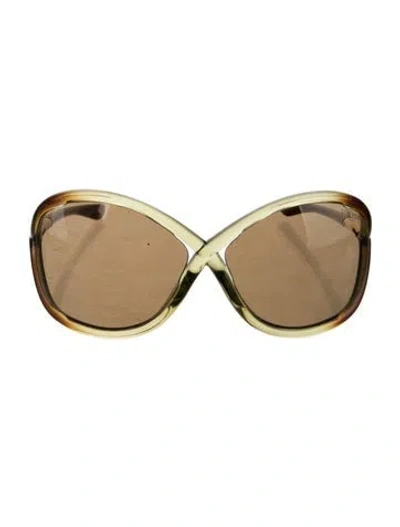 Pre-owned Tom Ford Oversize Tinted Sunglasses In Brown