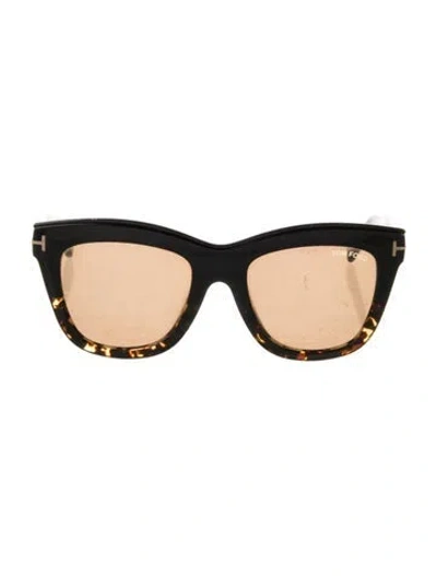 Pre-owned Tom Ford Oversize Tinted Sunglasses In Brown