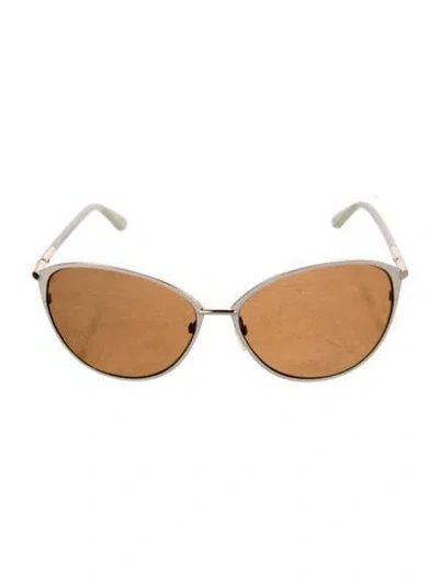 Pre-owned Tom Ford Oversize Tinted Sunglasses In Neutral