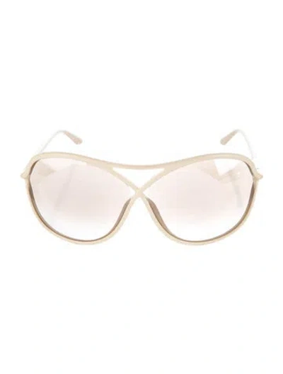 Pre-owned Tom Ford Oversize Tinted Sunglasses In Neutral
