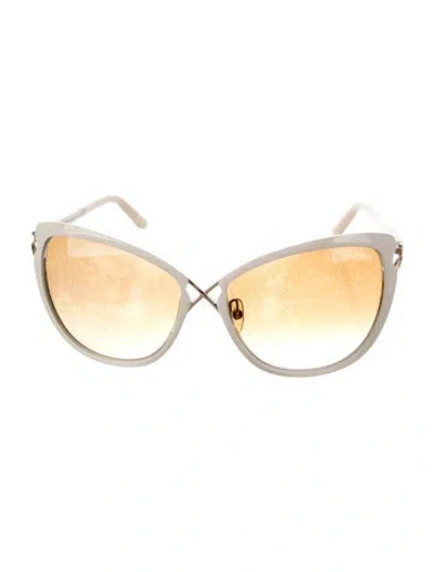 Pre-owned Tom Ford Oversize Tinted Sunglasses In Neutral