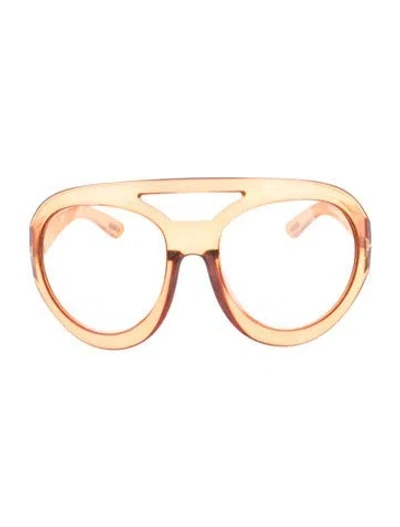 Pre-owned Tom Ford Oversize Tinted Sunglasses In Orange