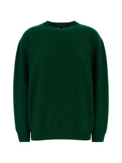 Tom Ford Oversized Cashmere Sweater In Green