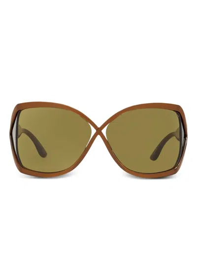 Tom Ford Oversized-frame Full-rim Sunglasses In Brown
