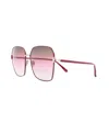 Tom Ford Oversized-frame Gradient Sunglasses In Pink