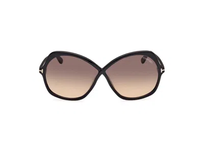 Tom Ford Oversized-frame Sunglasses In 01b