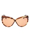 Tom Ford Oversized-frame Sunglasses In Brown